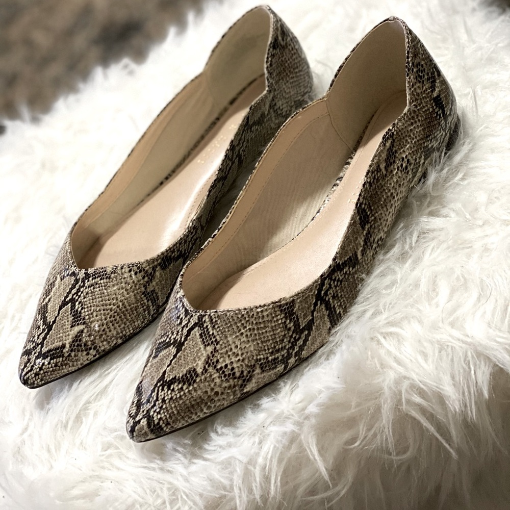 Snake skin flats